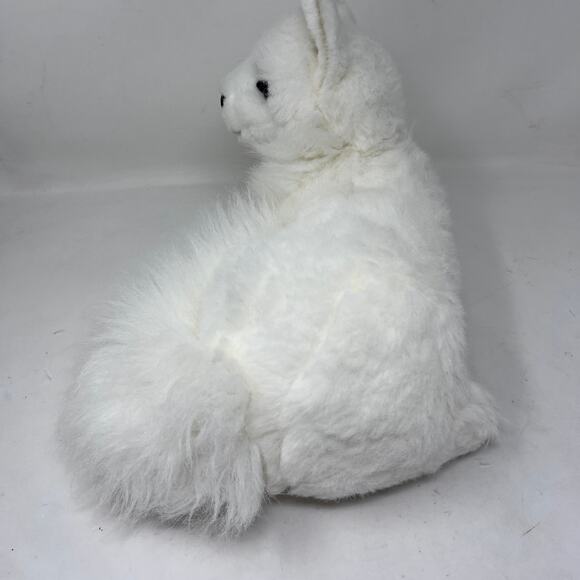 Realistic Arctic White Fox Fiesta Plush 13" Vintage Stuffed Animal - Picture 4 of 6